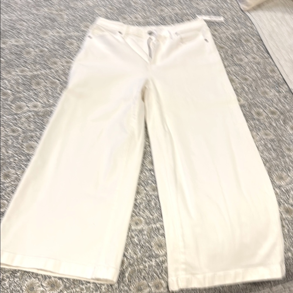 Chicos High Rise Denim
High Rise Wide Leg Crop
Alabaster Size 1.5
New With Tags